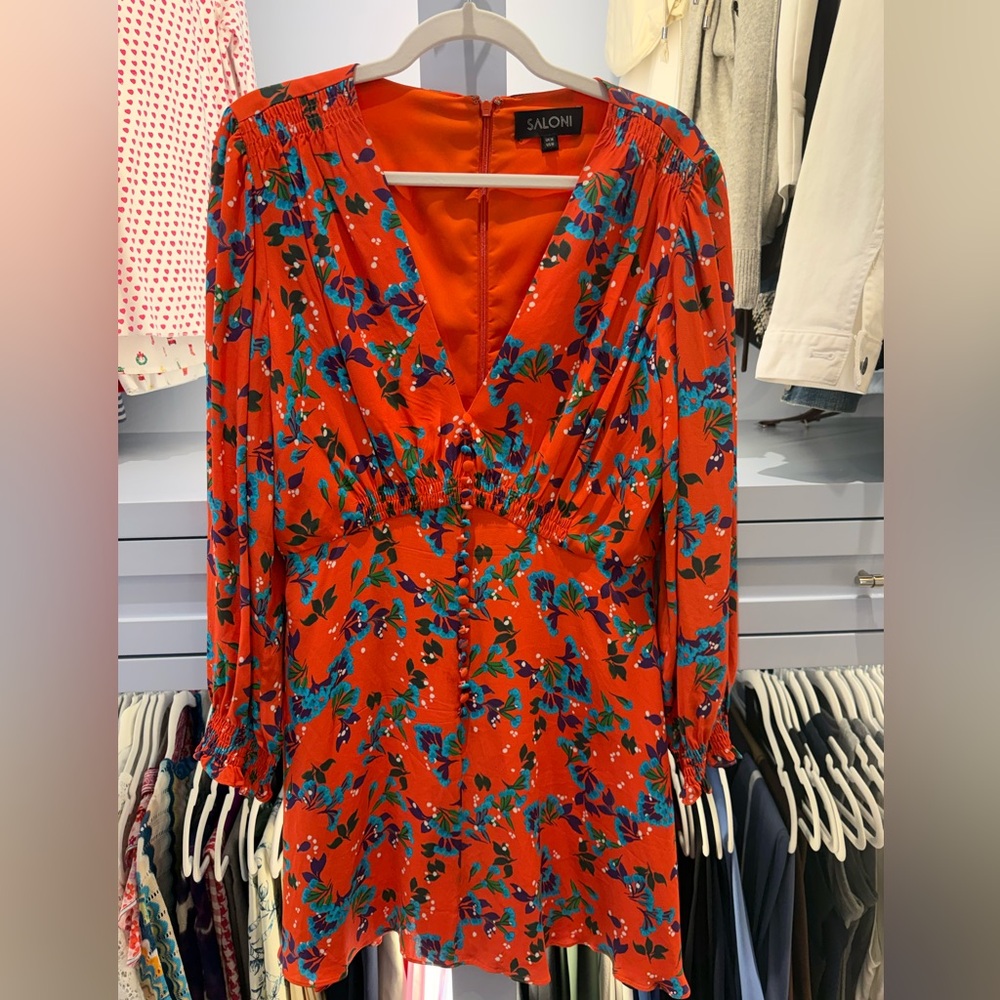 Saloni Eve Floral Mini Dress